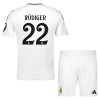 Conjunto (Camiseta+Pantalón Corto) Real Madrid Rudiger 22 Primera Equipación 2024-25 - Niño